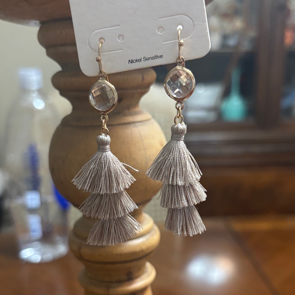 Maurices Gold Tassel Drop Earrings